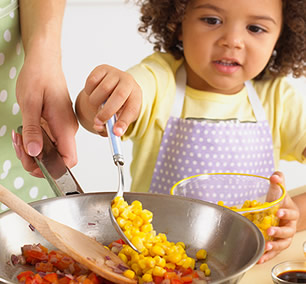 children cooking